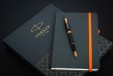 Набор Parker Sonnet Black GT (перьевая ручка + блокнот)