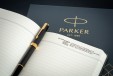 Набор Parker Sonnet Black GT (перьевая ручка + блокнот)